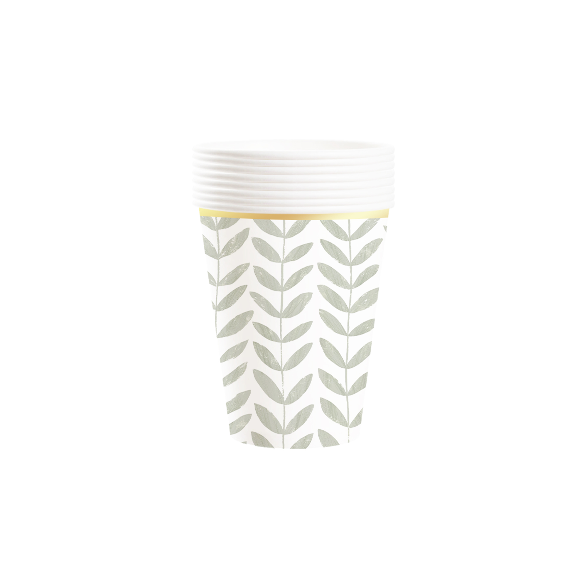 Floral Theme with Eucalyptus Paper Cup