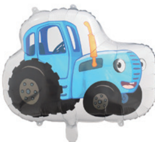 Children Theme Blue Car Foil Balloon