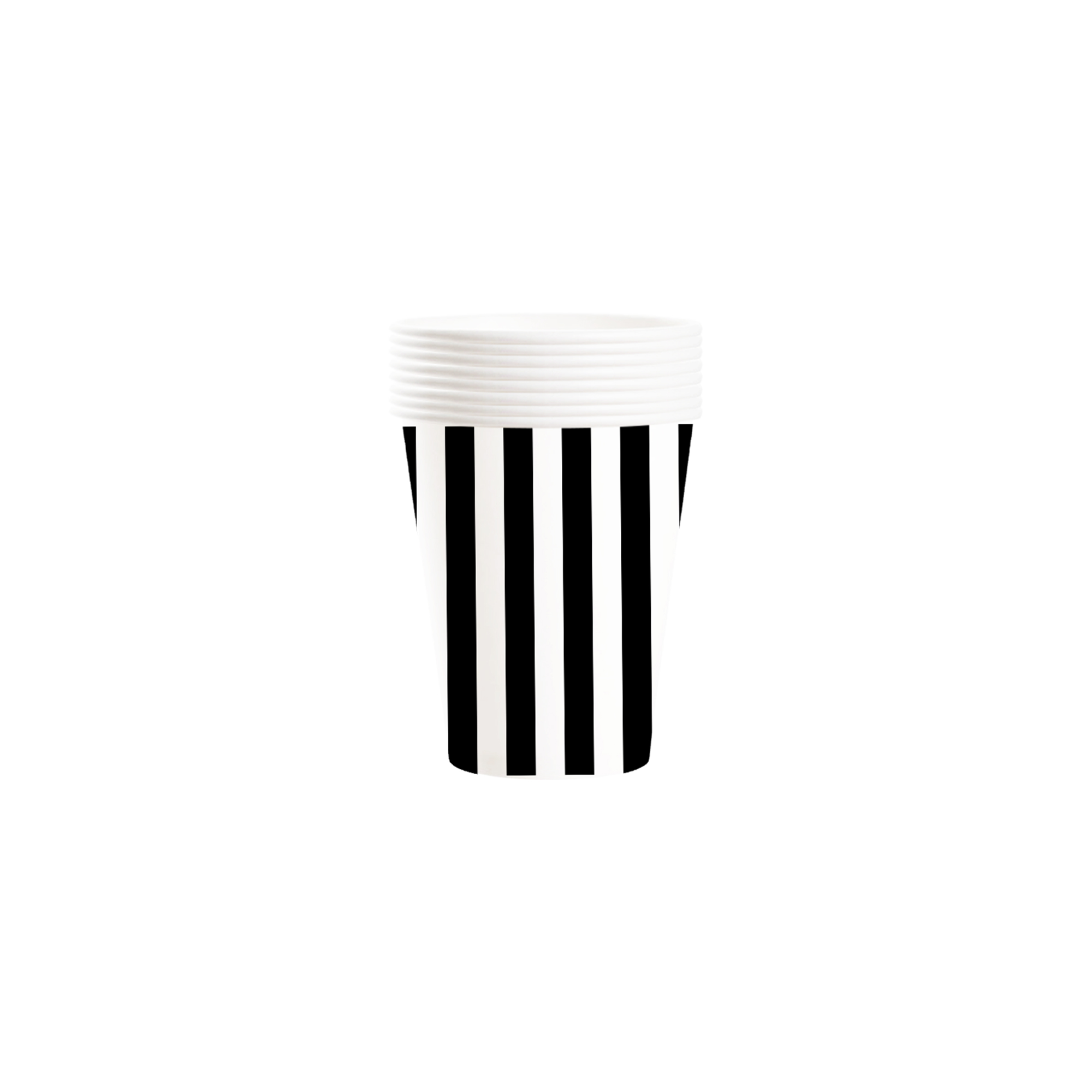 Halloween Theme Black&White Stripes Pattern 9oz Cup