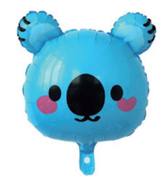 Children Theme Blue Bear Foil Balloon