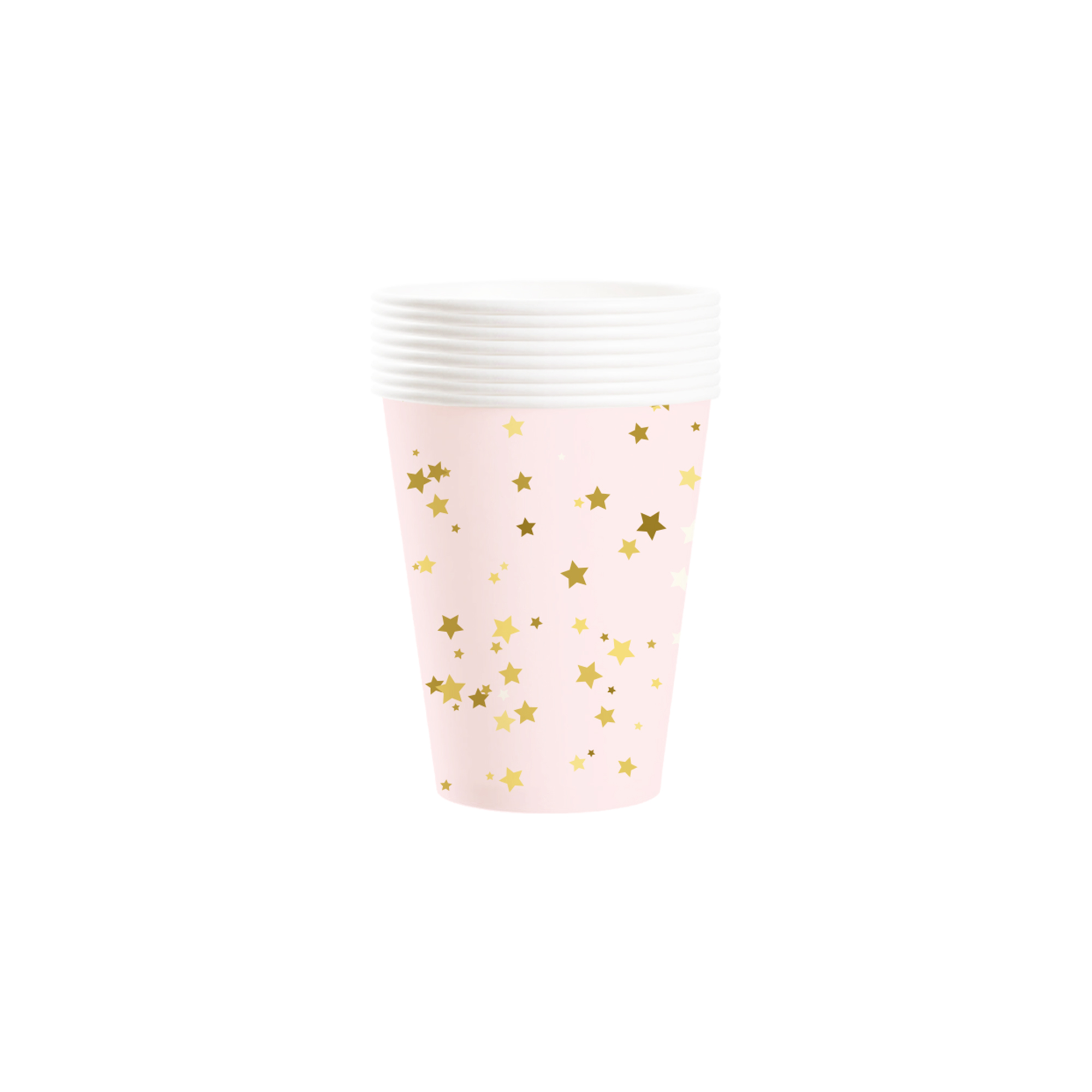 Easter Theme Pink Gold Foil Star Paper Cup