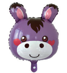 Children Theme Donkey Foil Balloon