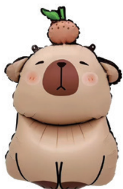 Children Theme Capibara Foil Balloon