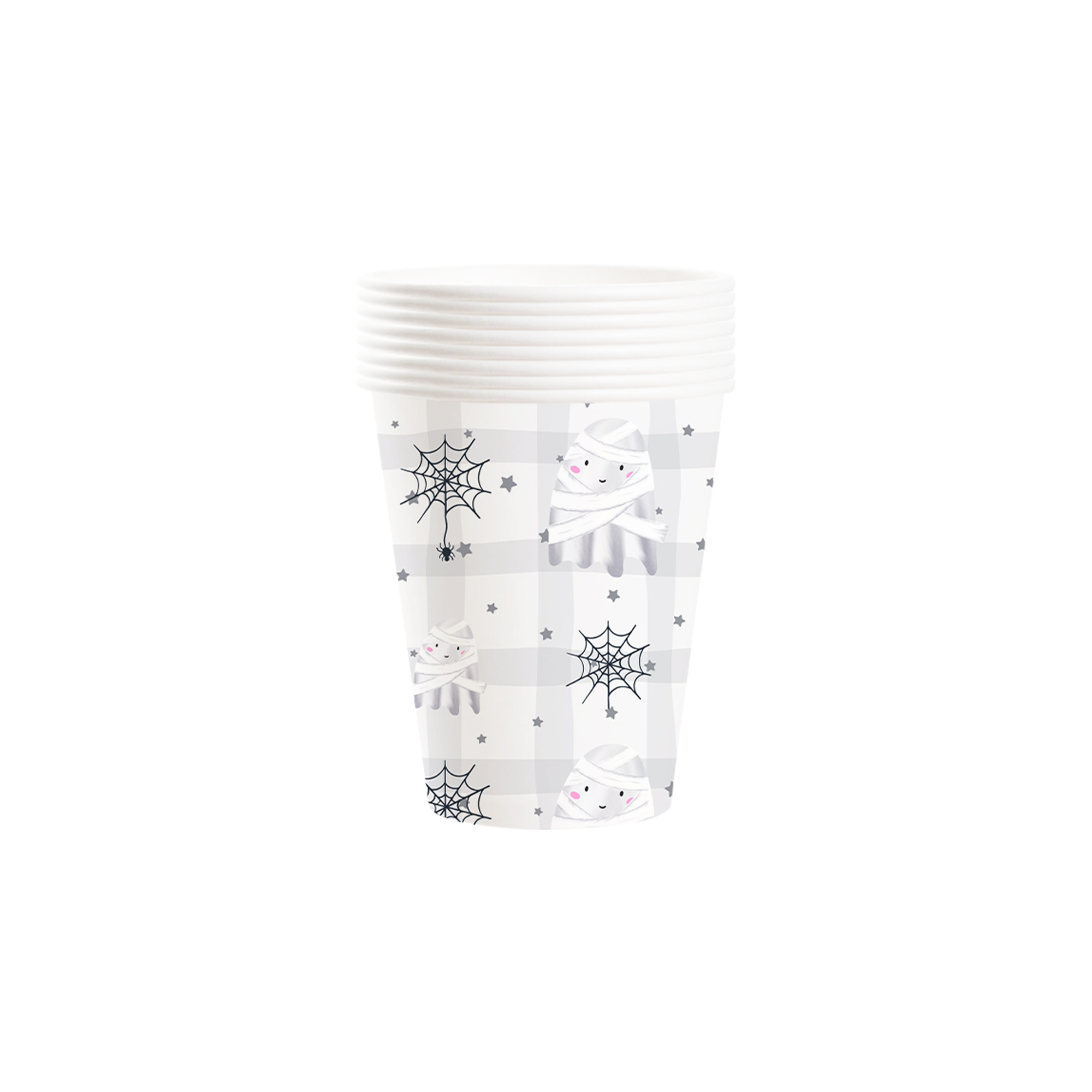 Animal Theme White Background Spider Web Pattern 9oz Cup