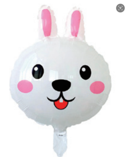 Children Theme White Rabbit Foil Balloon