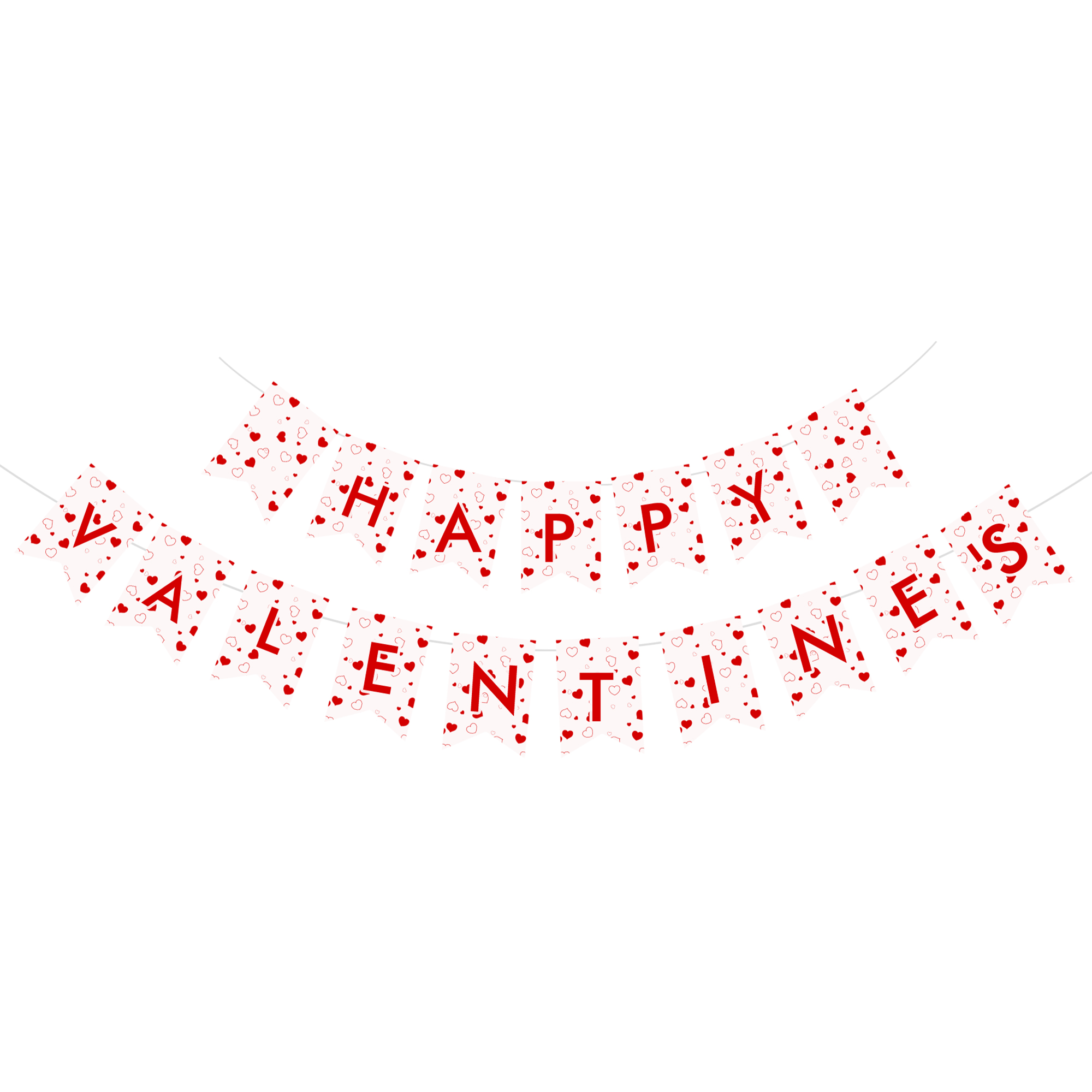 Valentine's Day Theme Happy Valentine's Paper Banner