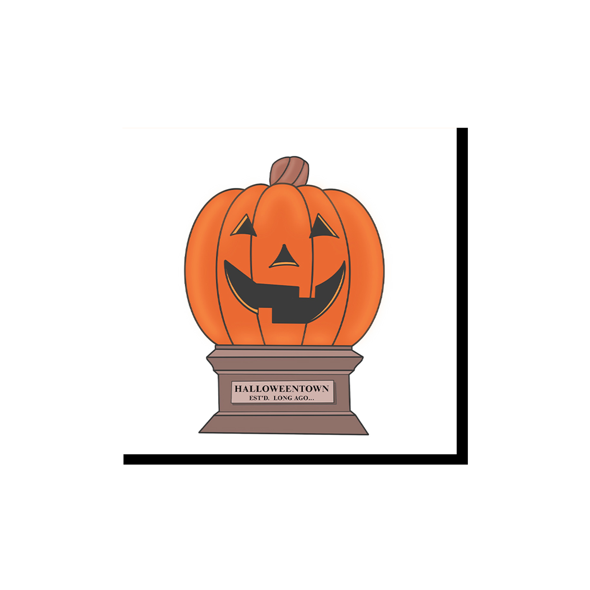 Halloween Theme White Background Pumpkin Pattern Napkin