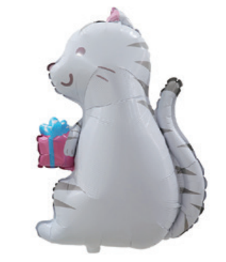 Children Theme Gift Cat Foil Balloon