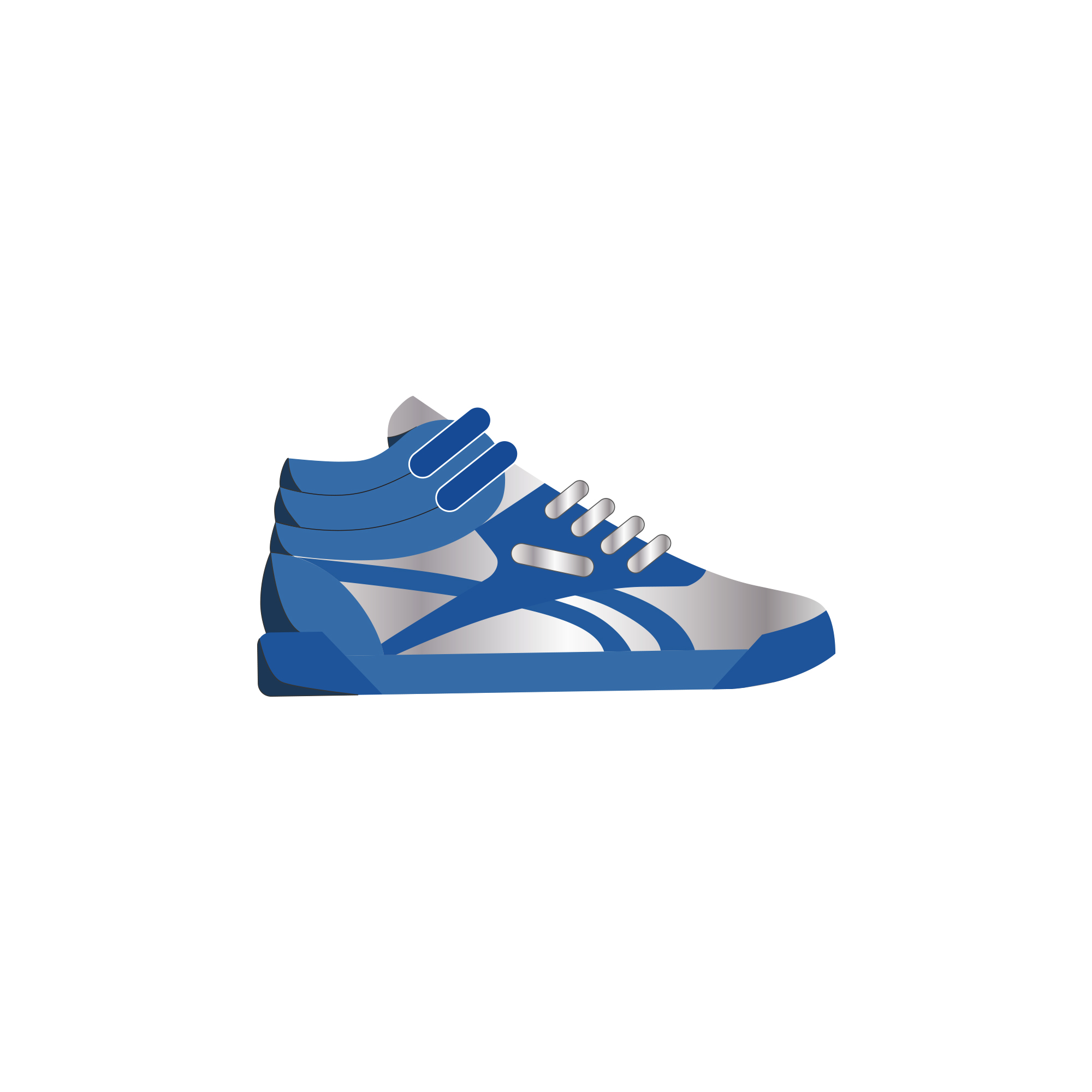13 th Birthday Theme Blue Sneaker Shape Napkin