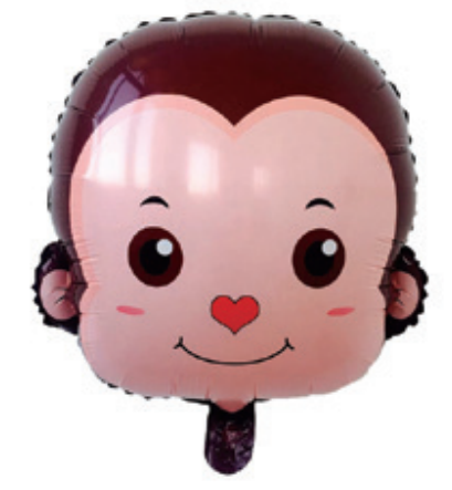 Children Theme Monkey Foil Balloon