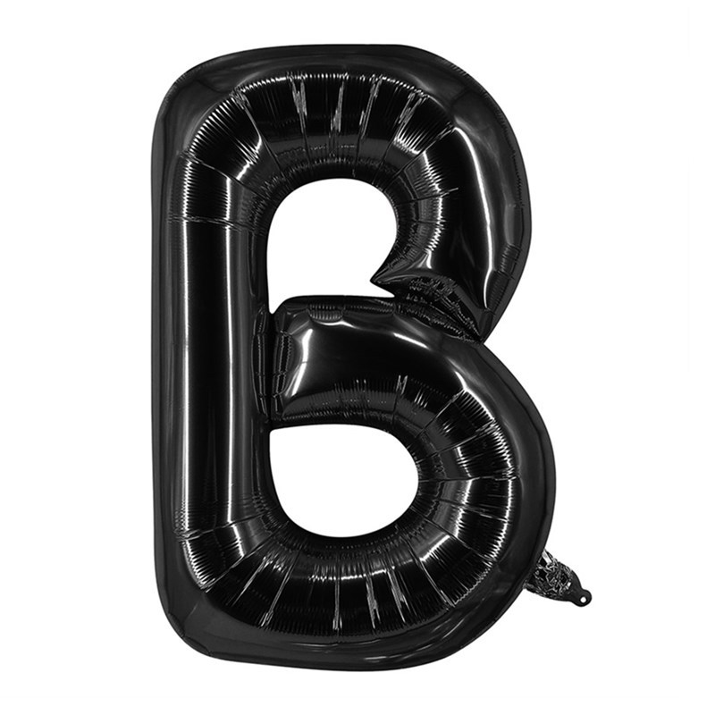 32 inch Black Letter B Foil Balloon