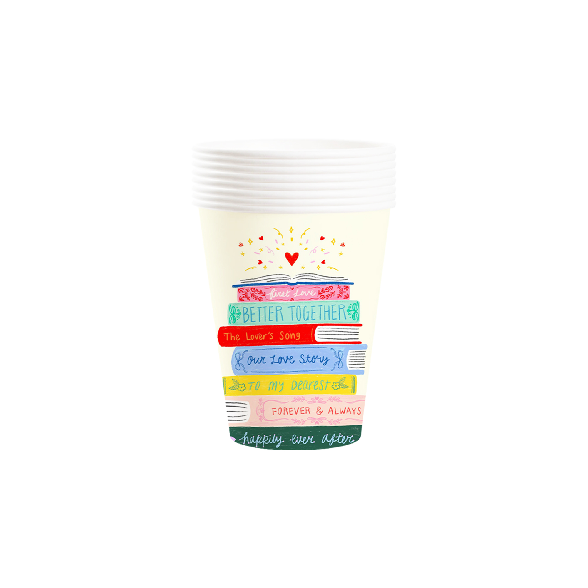 Back To School Theme Beige Color Paper Cup
