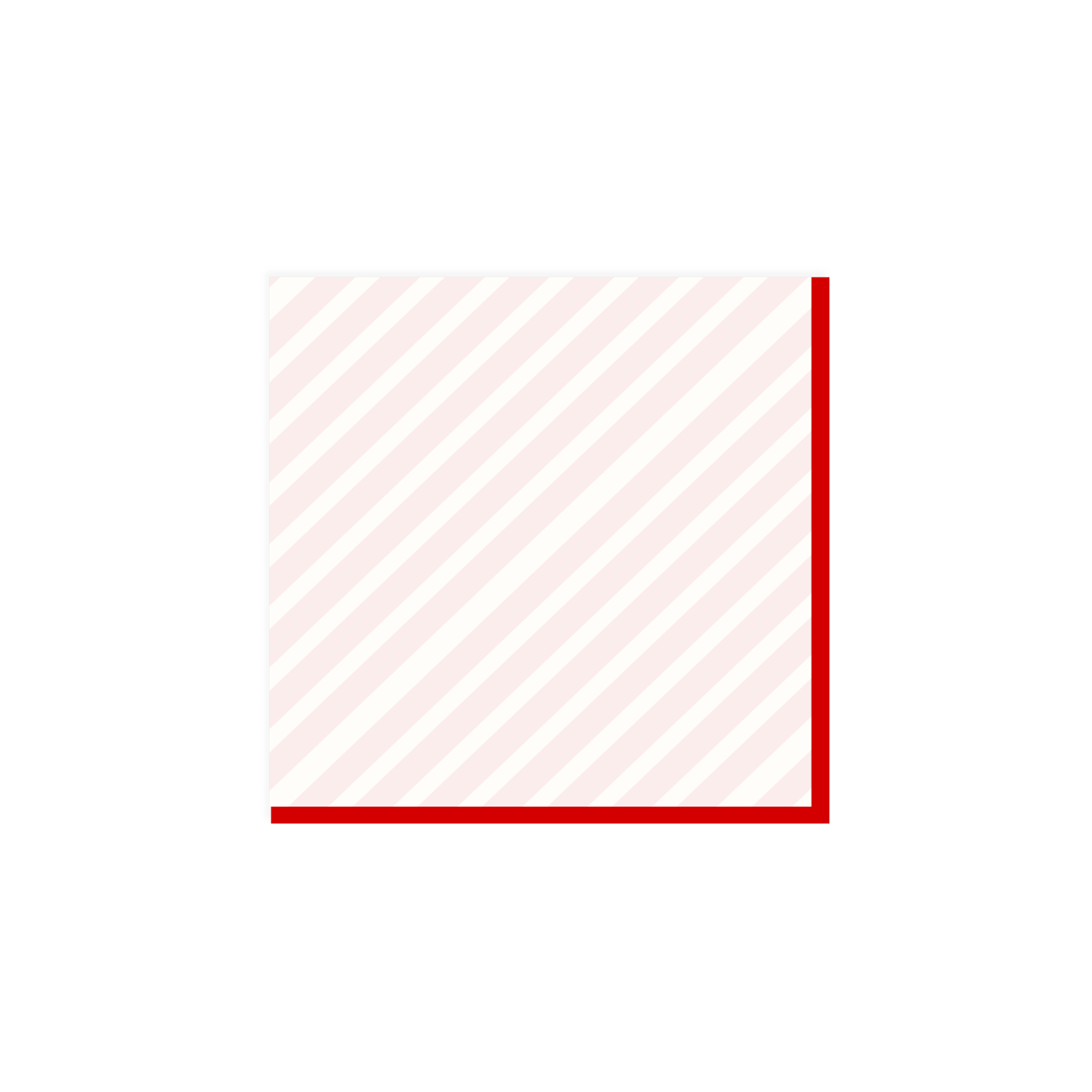 Valentine's Day Theme Diagonal Stripes Napkin