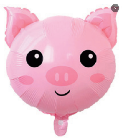 Children Theme Piggy Foil Balloon