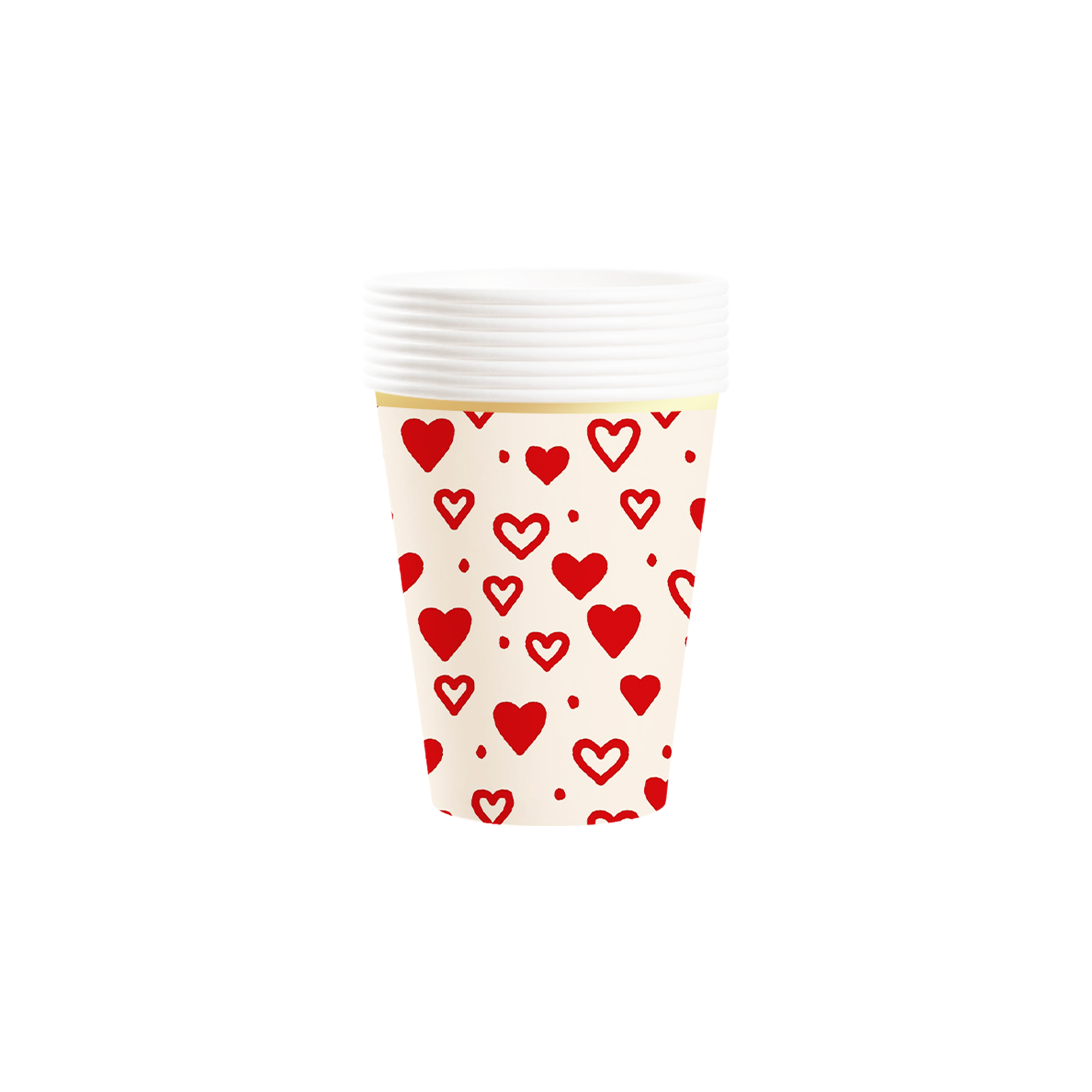 Valentine's Day Theme with Heart Paper Cup