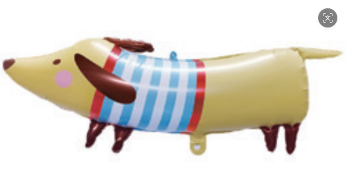 Children Theme Dachshund Foil Balloon