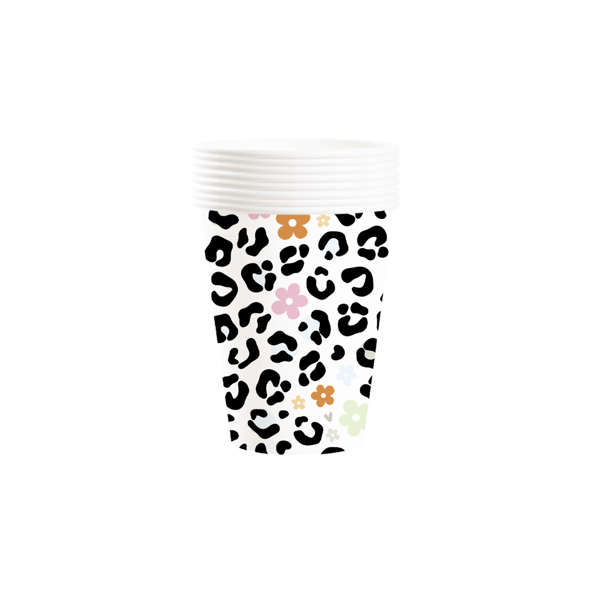 Farm Theme with Leopard Print Paper Cup