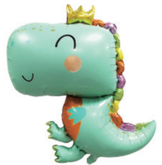 Animal Theme Dinosaur Foil Balloon