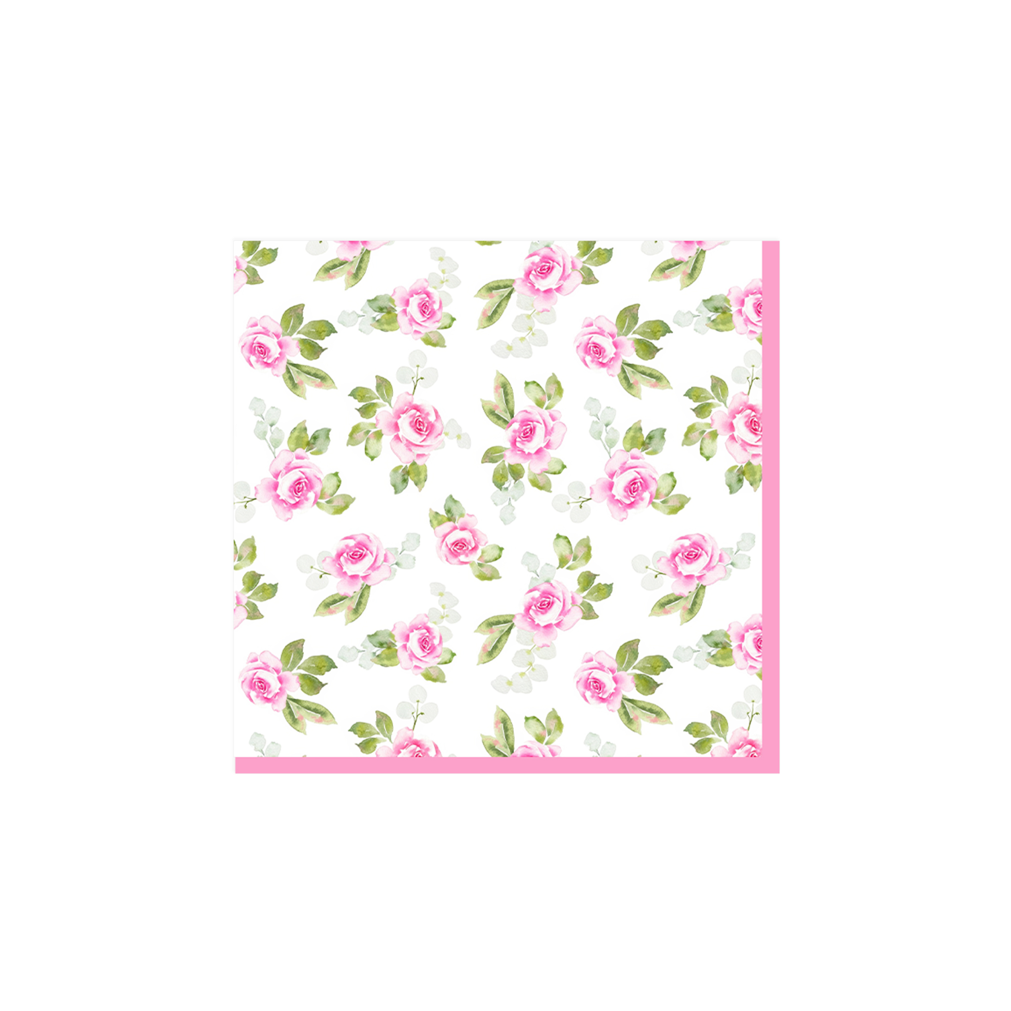 Floral Theme Pink Flower Napkin