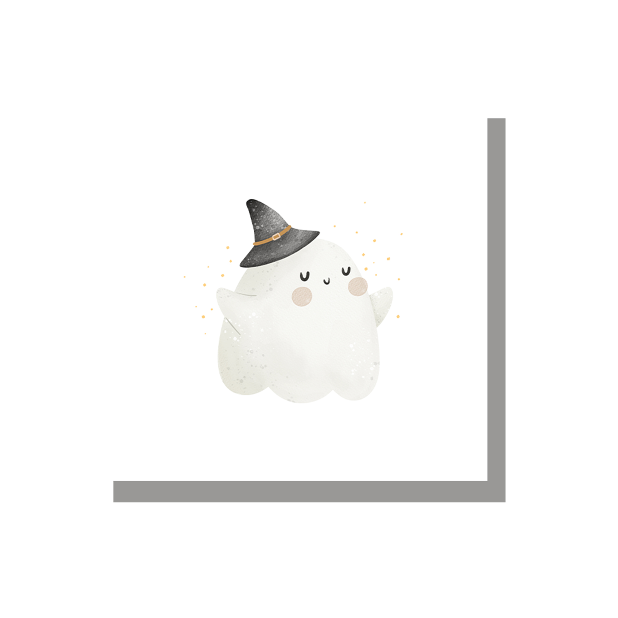 Halloween Theme White Background with Cute Ghost Napkin