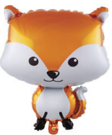 Animal Theme Fox Foil Balloon