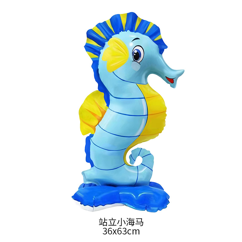 Animal Shape Series Sea Horse Aluminum Film Balloon