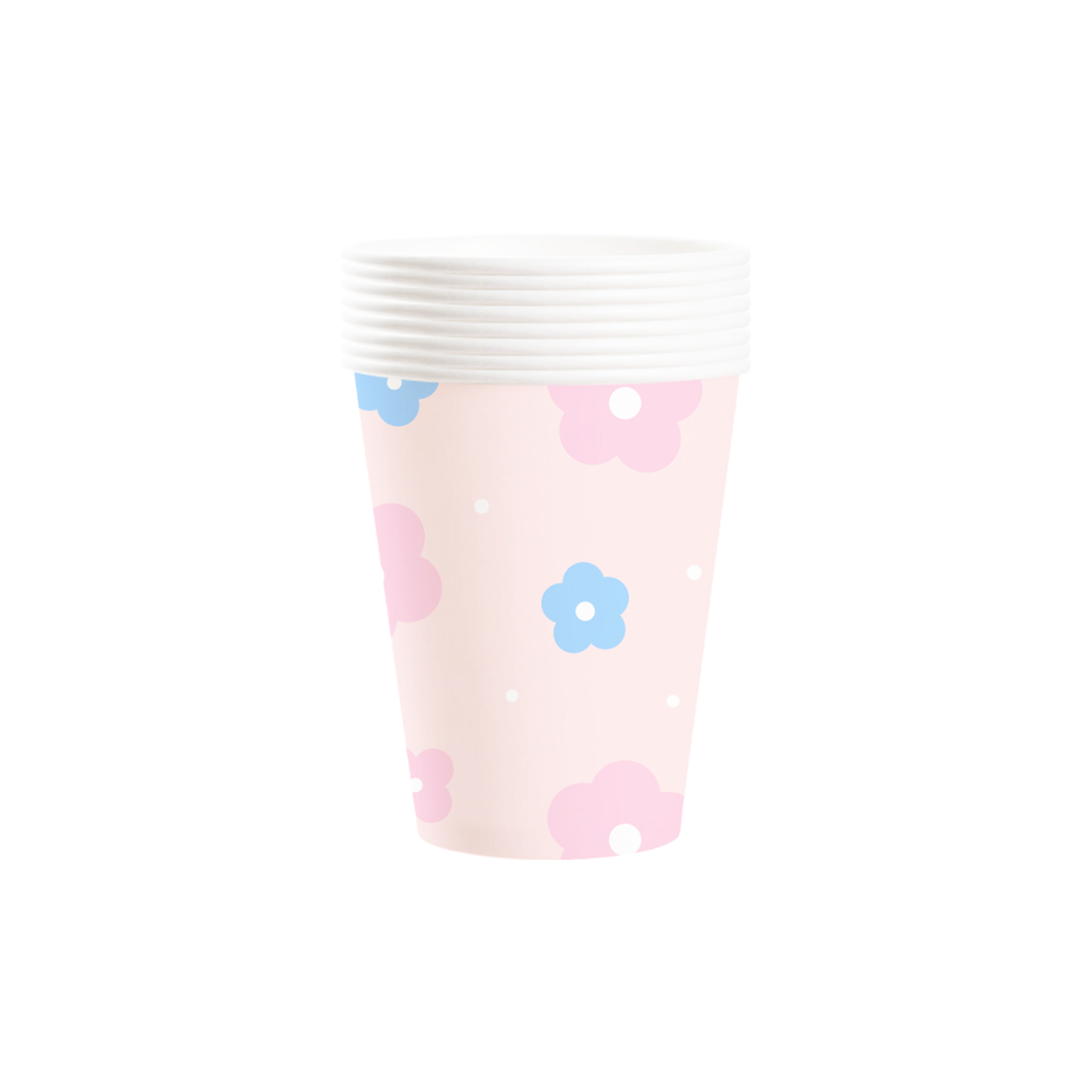 Easter Theme with Pink Flower Paper Cup