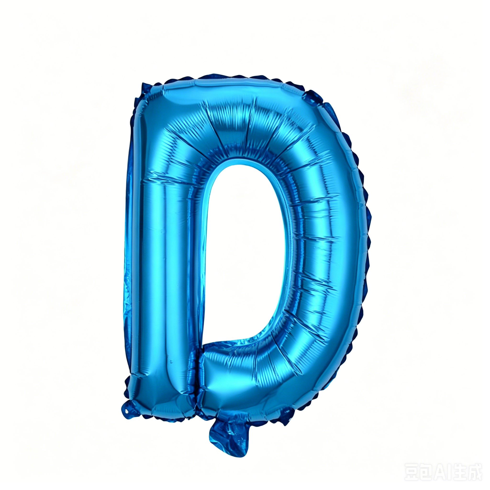 32 inch Blue Letter D Foil Balloon