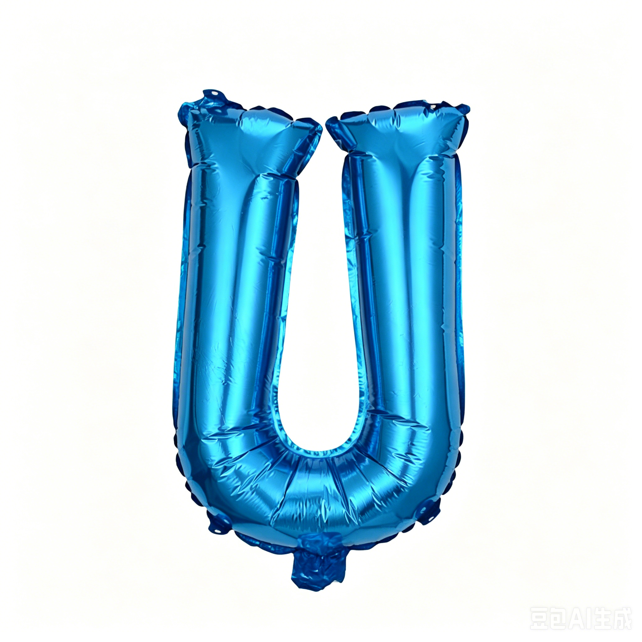 32 inch Blue Letter U Foil Balloon
