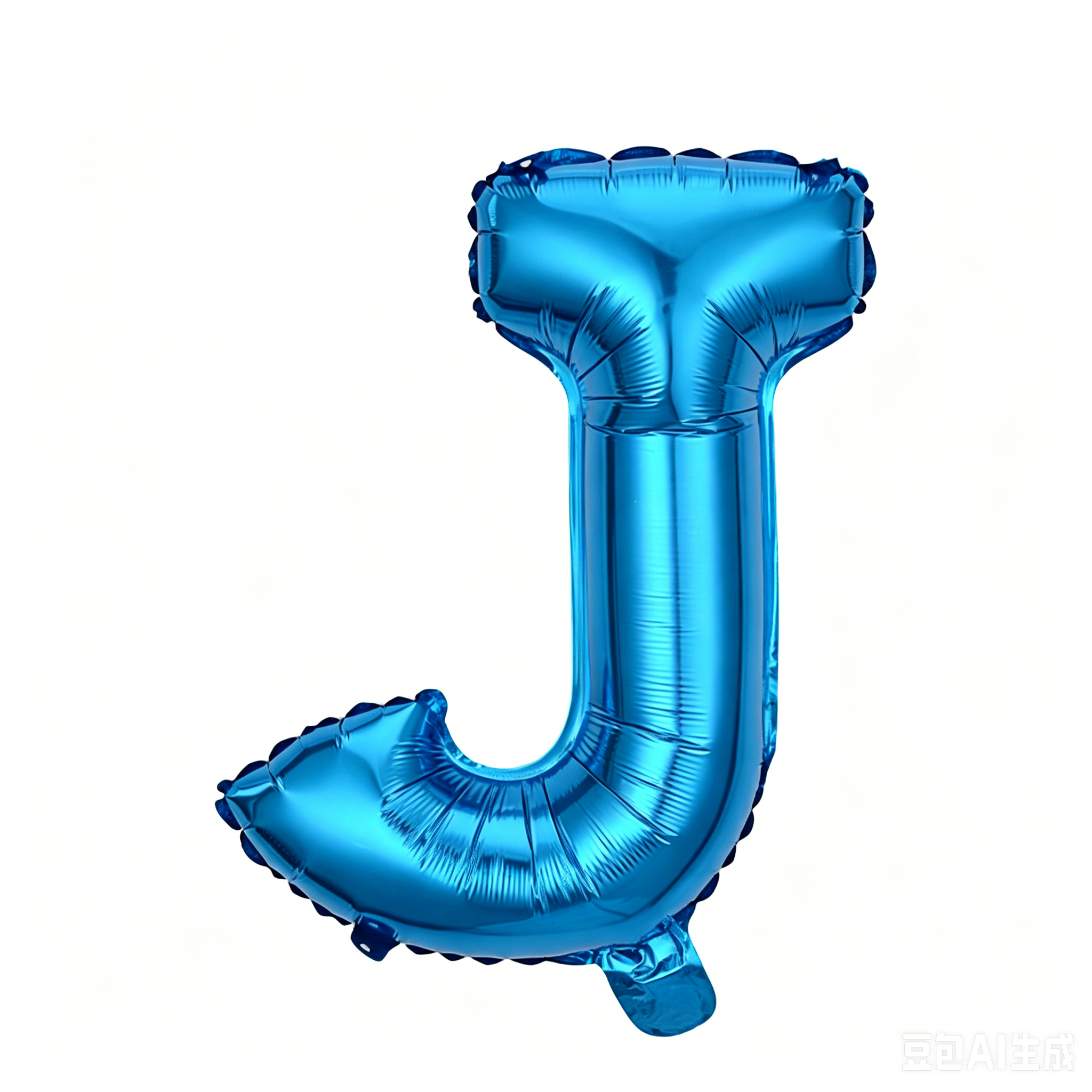 32 inch Blue Letter J Foil Balloon