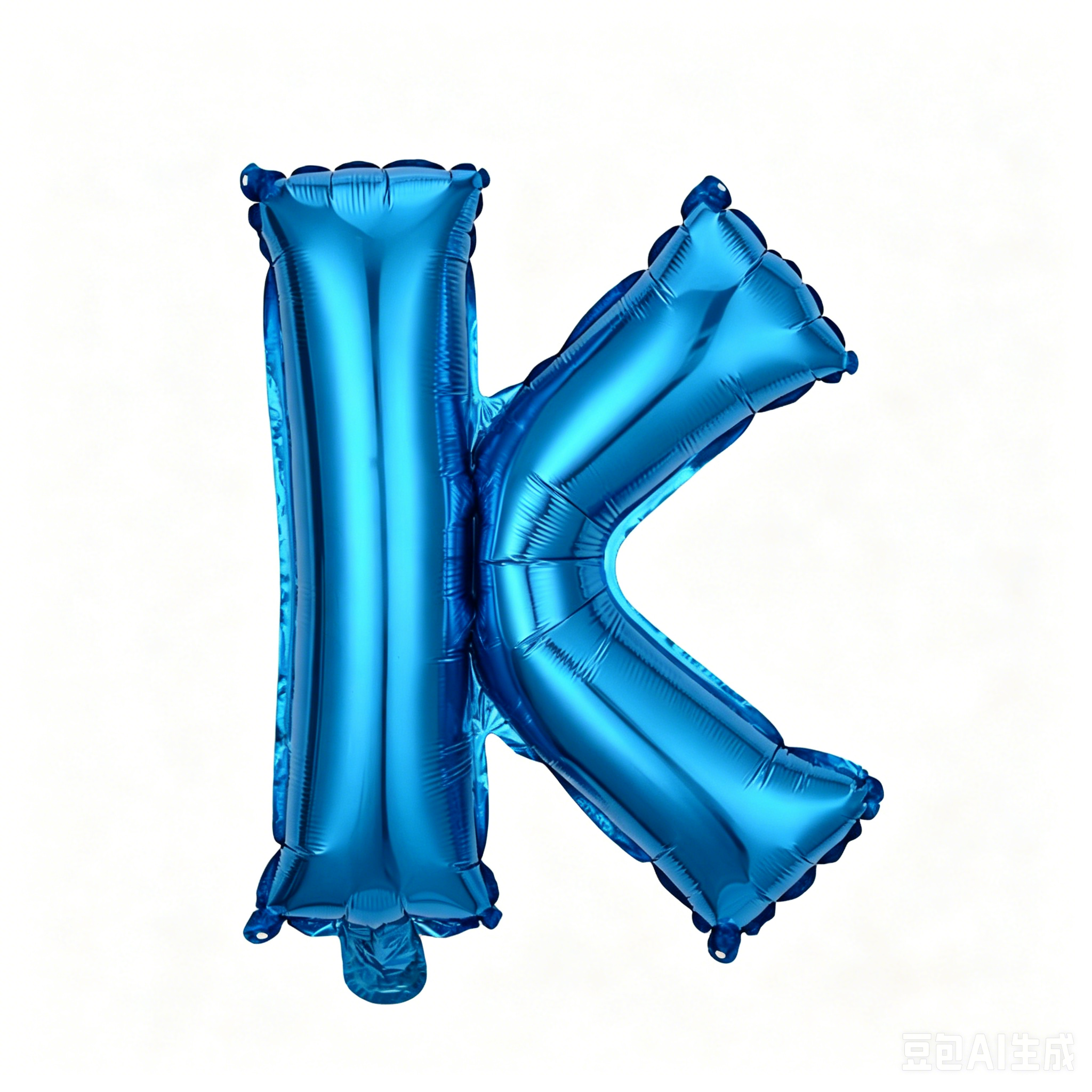 32 inch Blue Letter K Foil Balloon