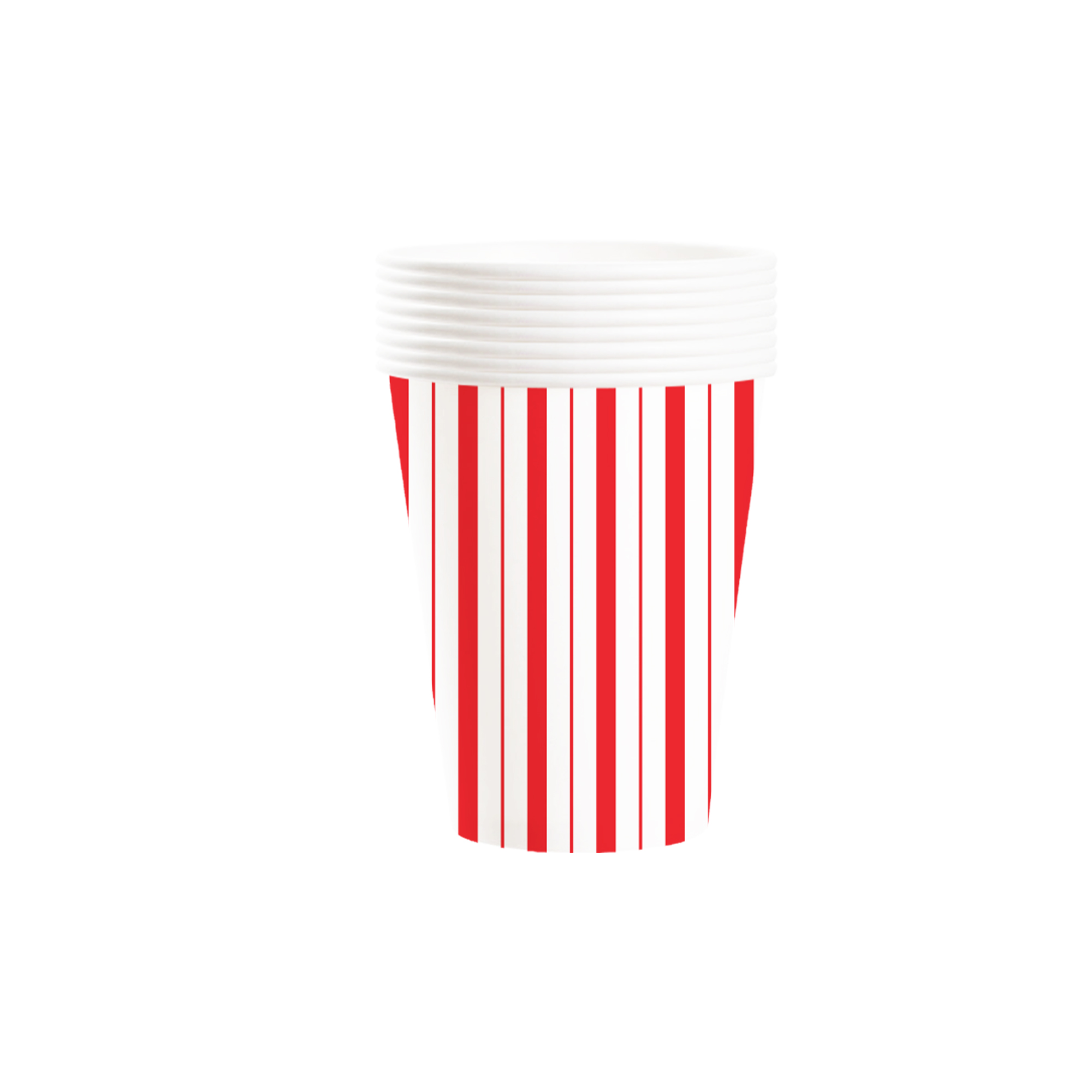 Kid Theme Red and White Stripes Paper Cup