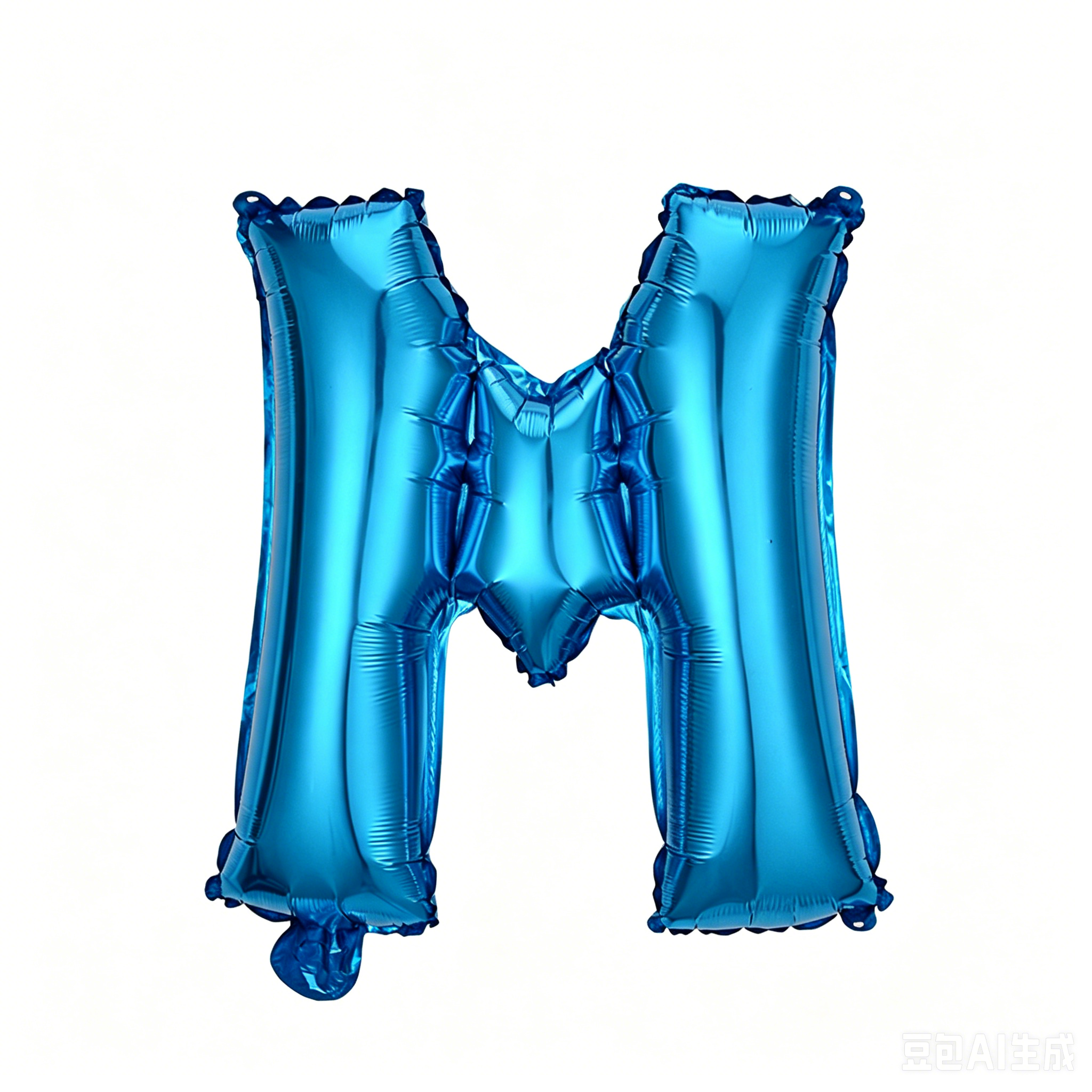 32 inch Blue Letter M Foil Balloon