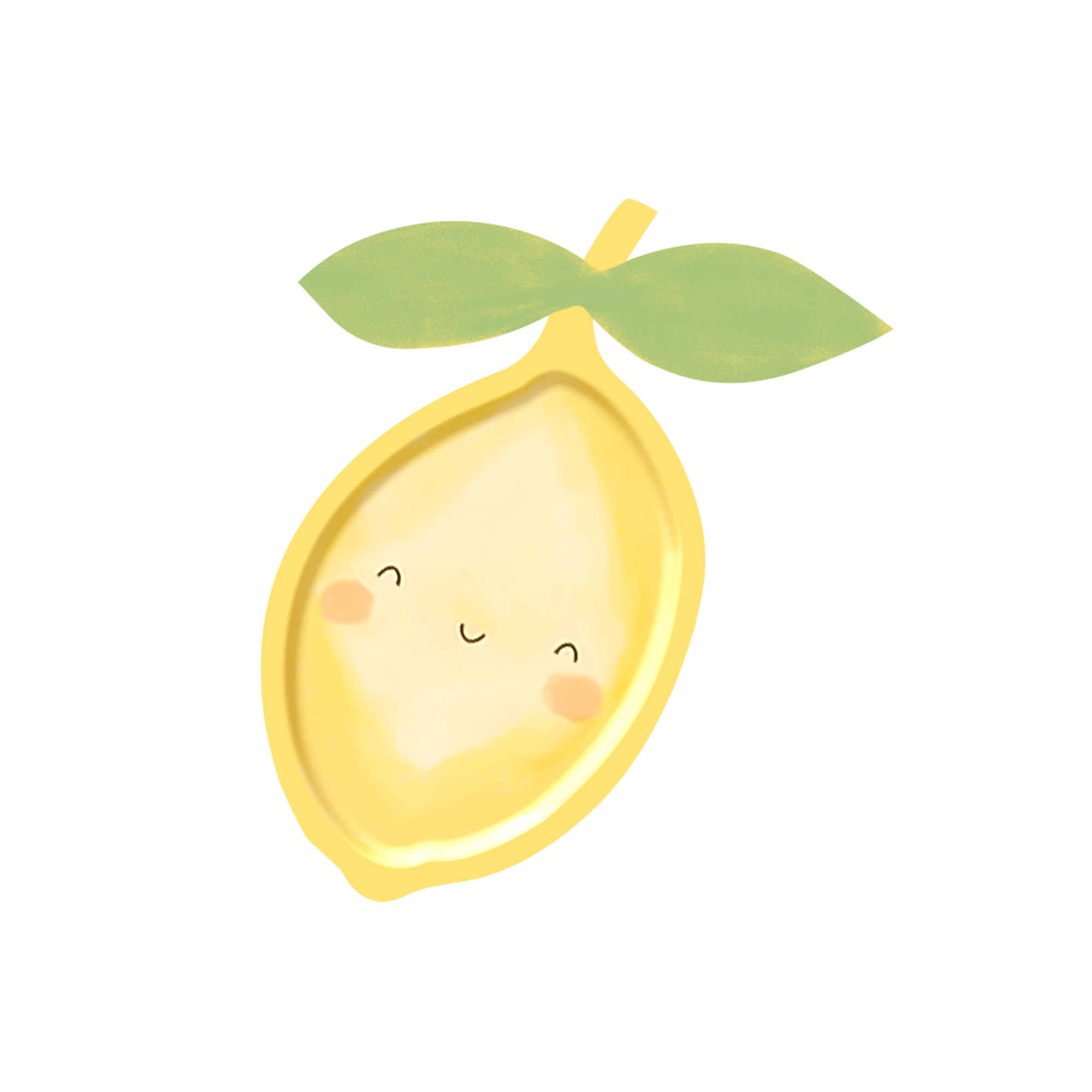 Fruit Theme Lemon Die-Cut Line Paper