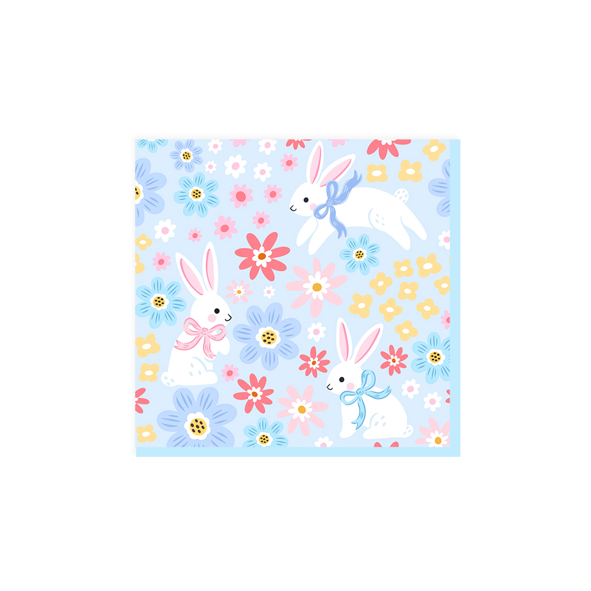 Easter Theme Light Blue Napkin