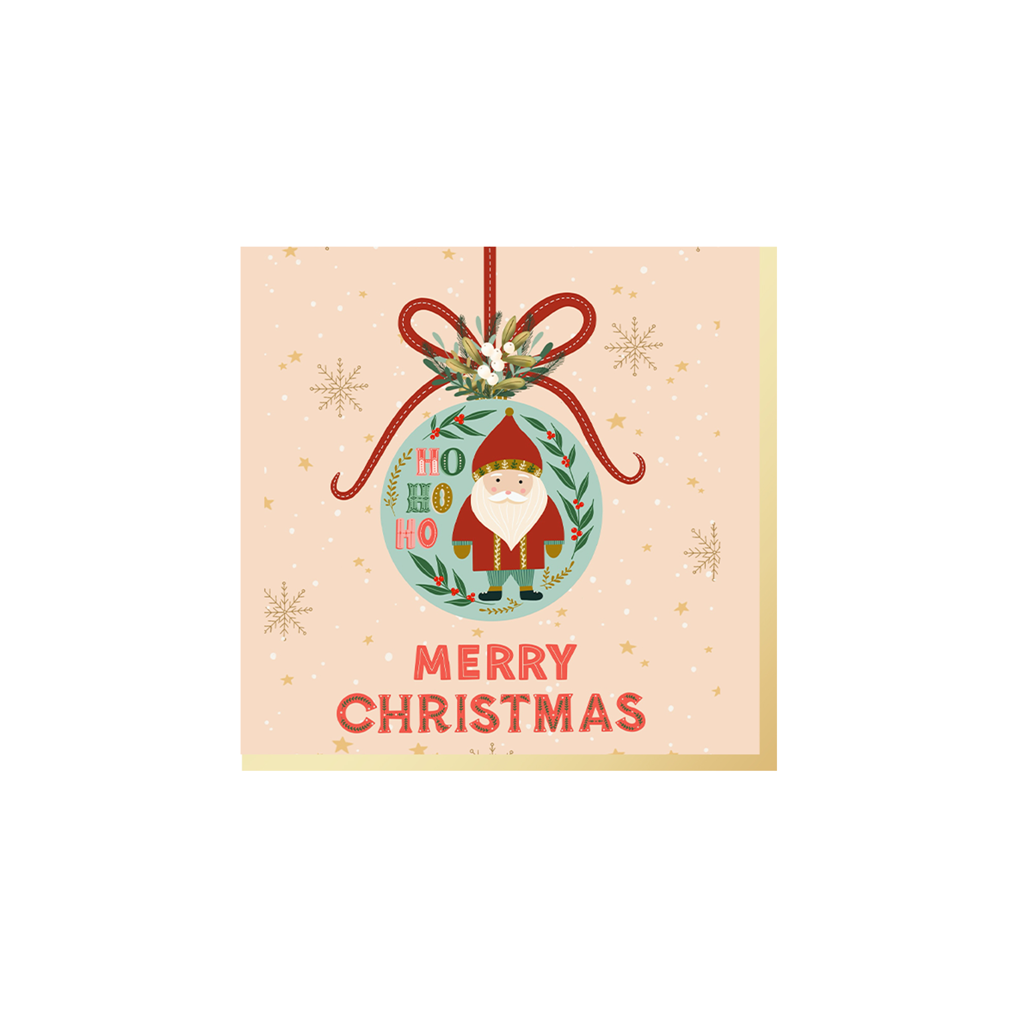 Christmas Theme Skin Color Background with Santa Claus Napkin