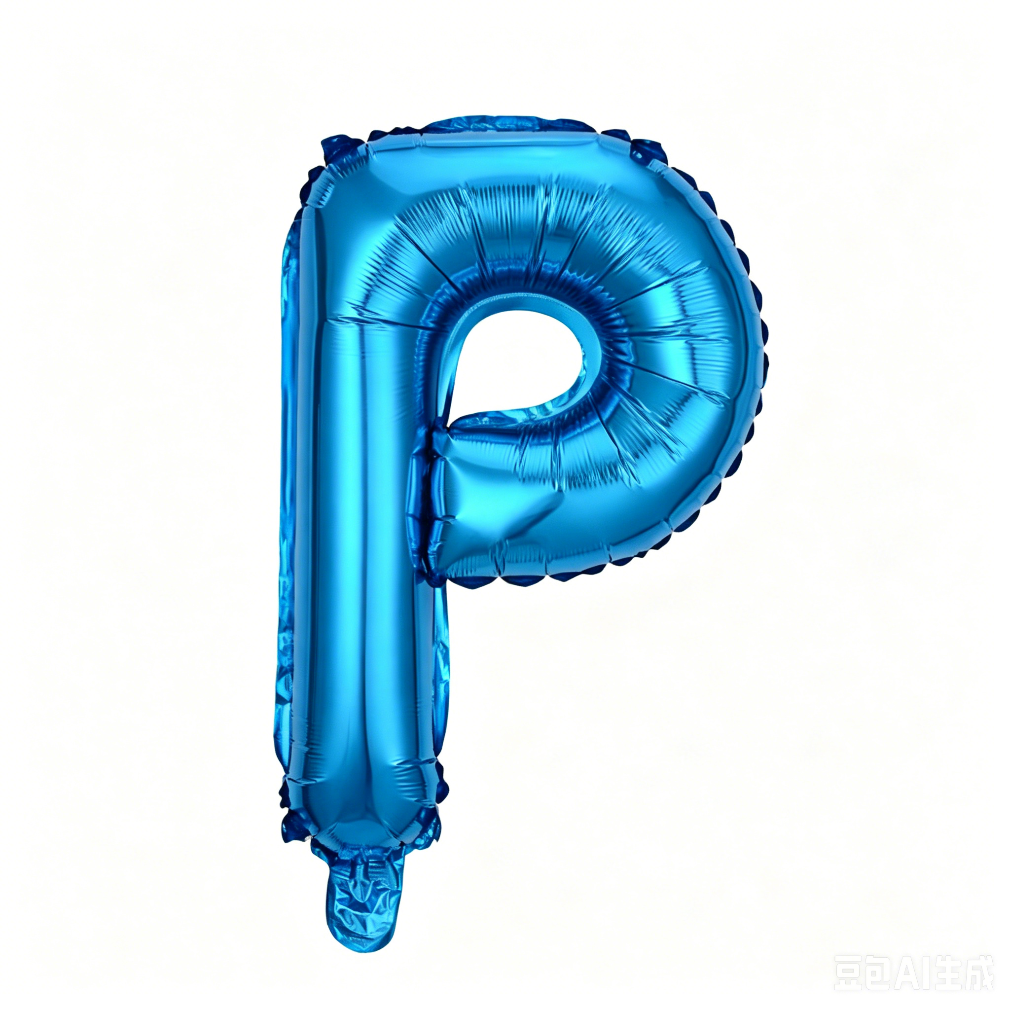 32 inch Blue Letter P Foil Balloon