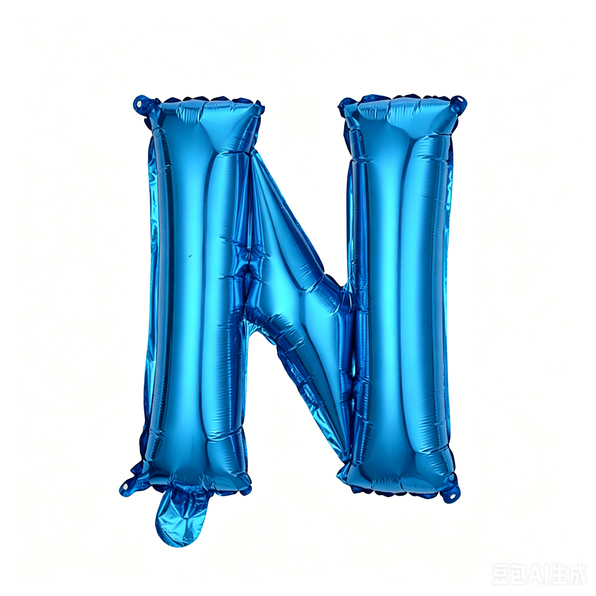 32 inch Blue Letter N Foil Balloon