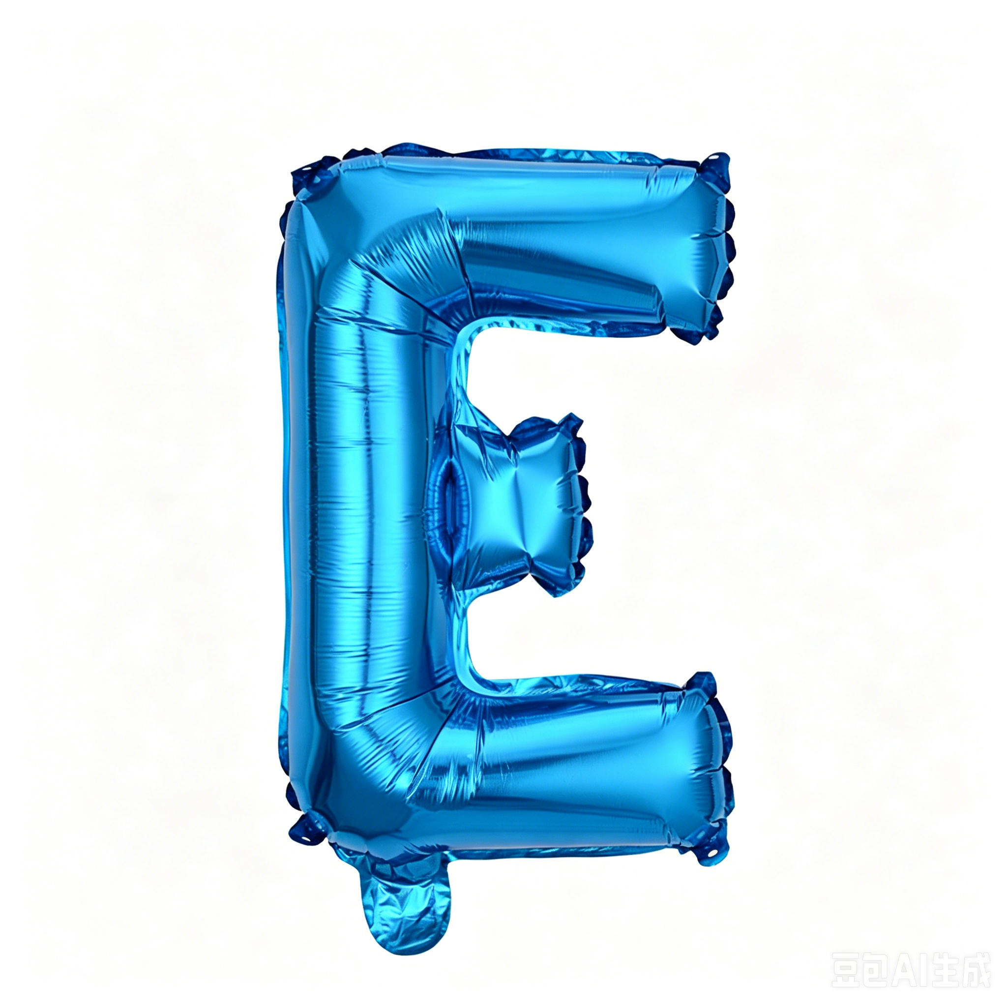 32 inch Blue Letter E Foil Balloon