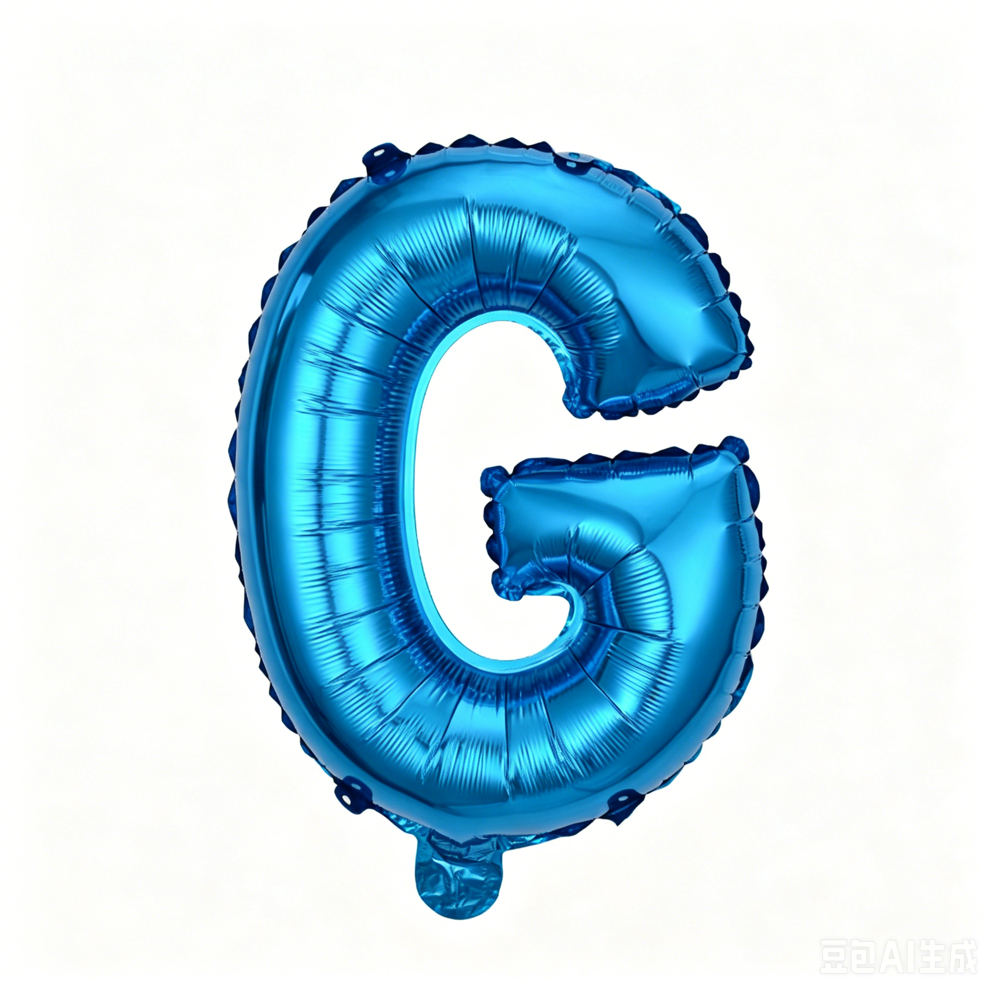 32 inch Blue Letter G Foil Balloon