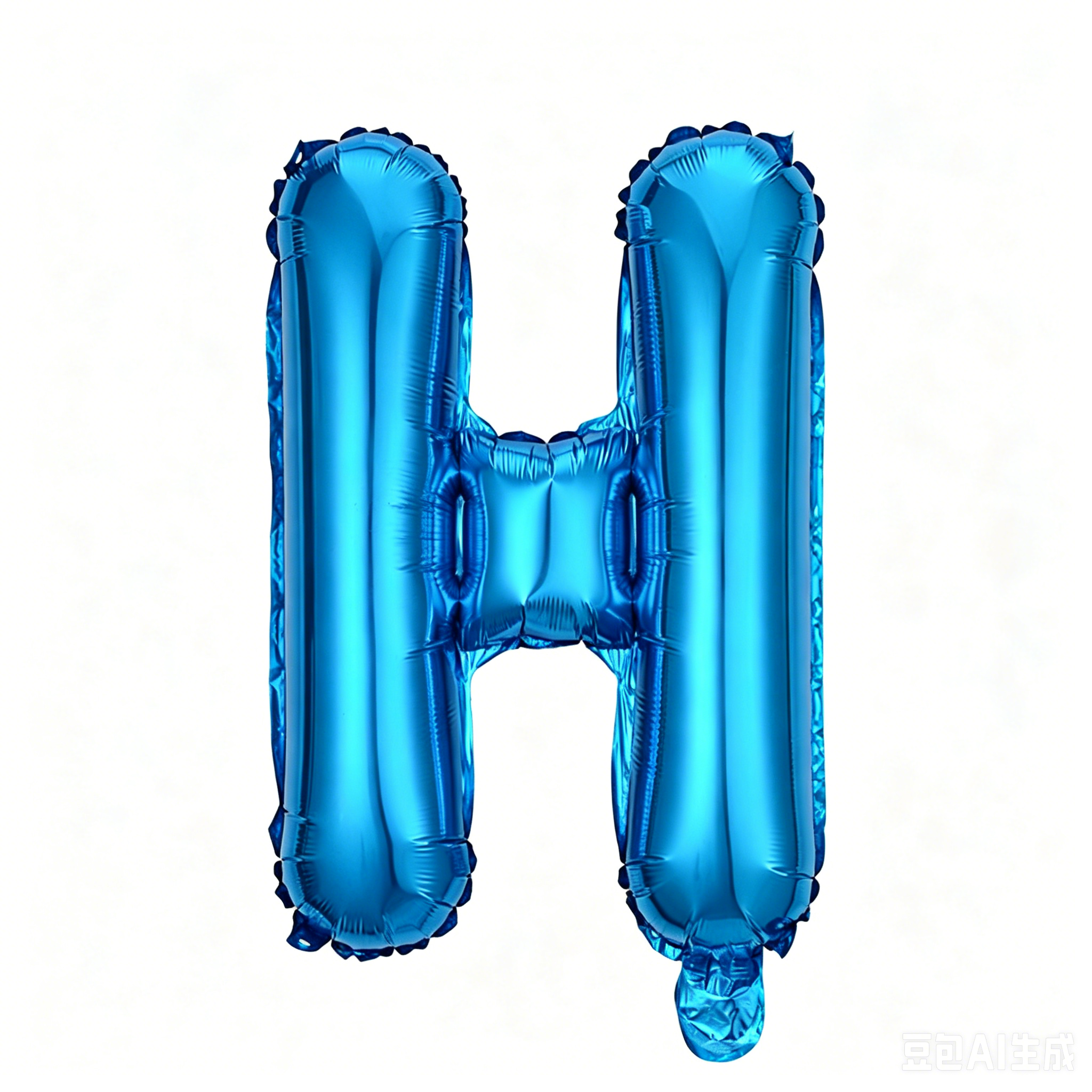 32 inch Blue Letter H Foil Balloon