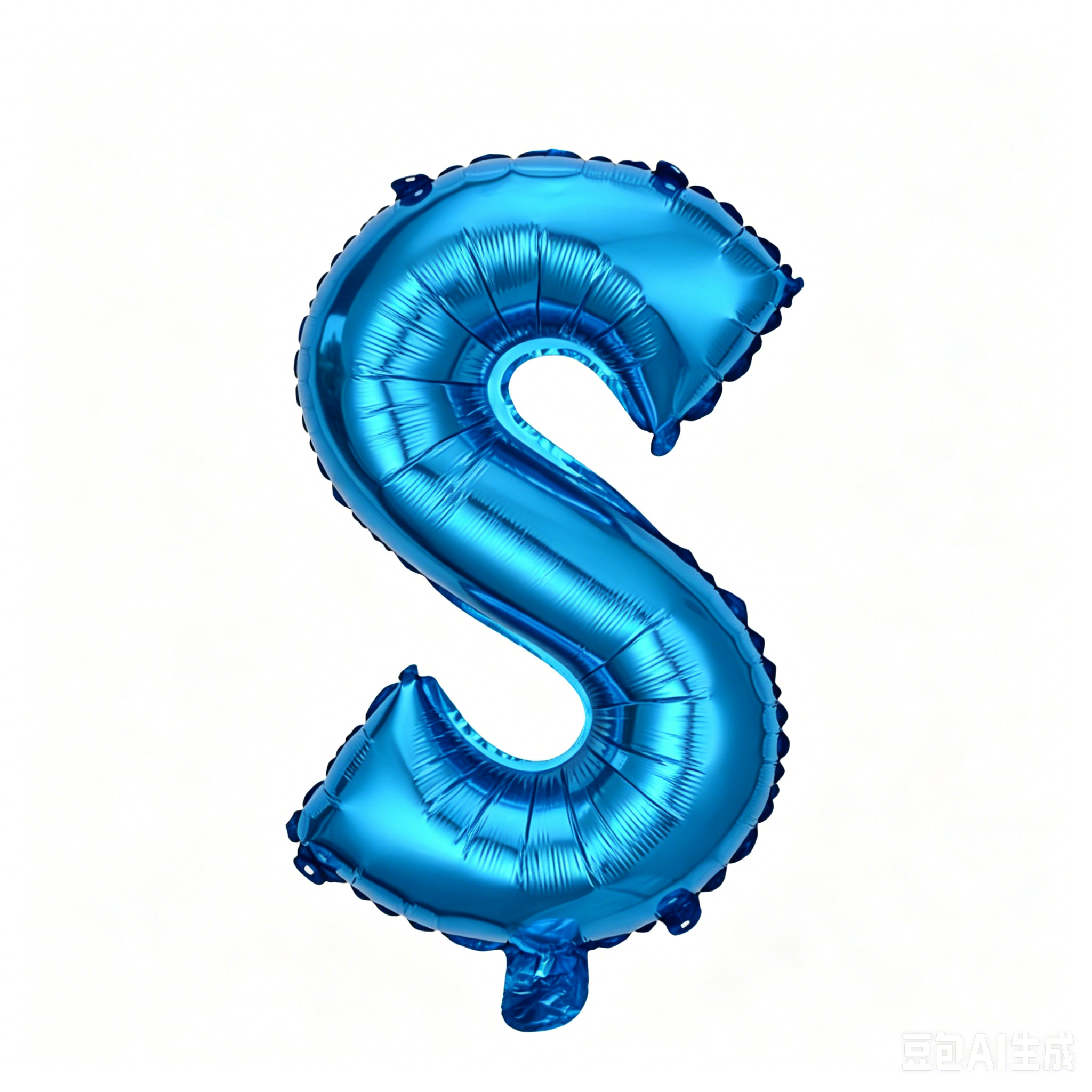 32 inch Blue Letter S Foil Balloon