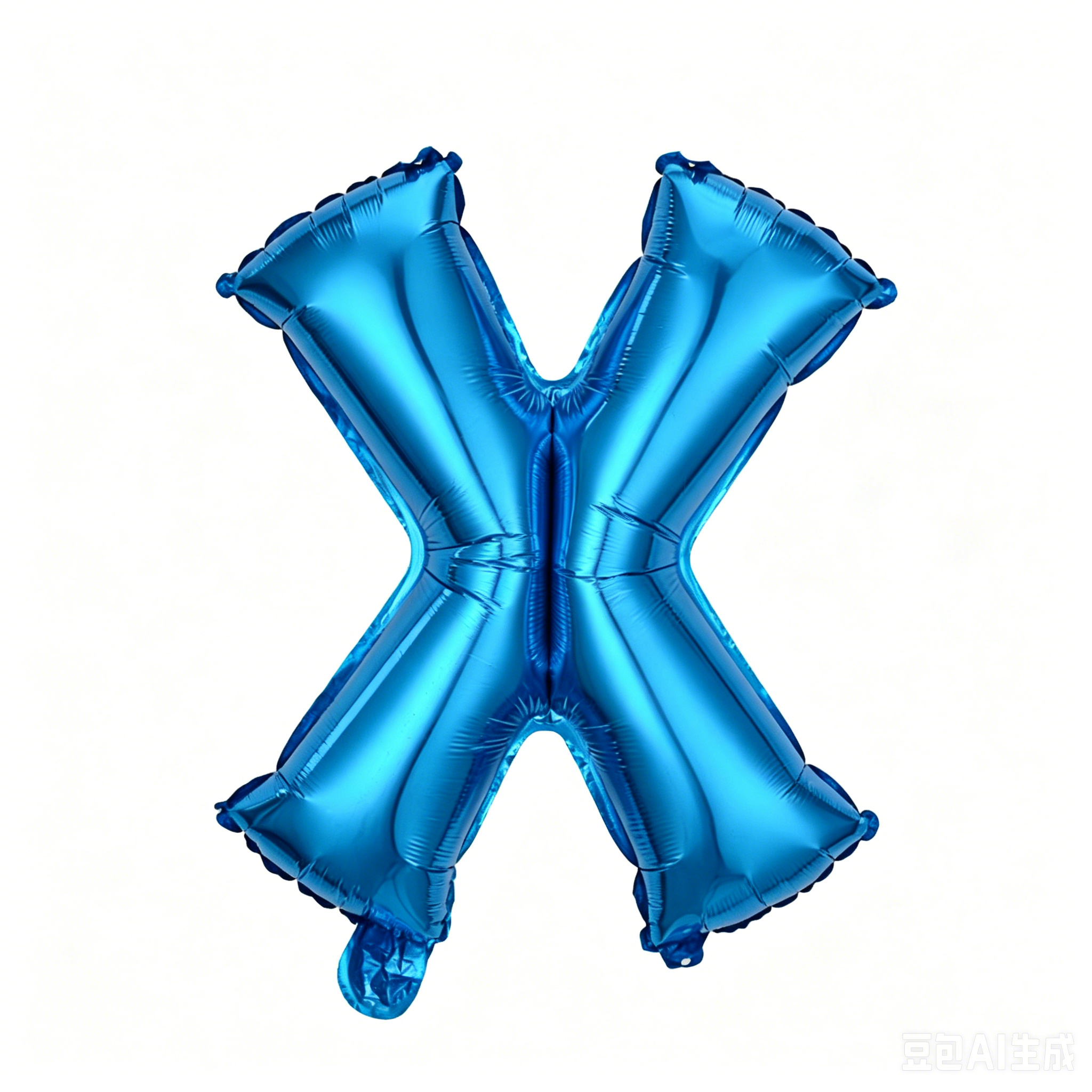 32 inch Blue Letter X Foil Balloon