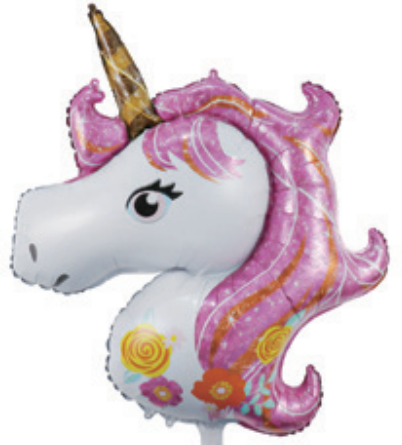 Animal Theme Unicorn Horse Foil Balloon