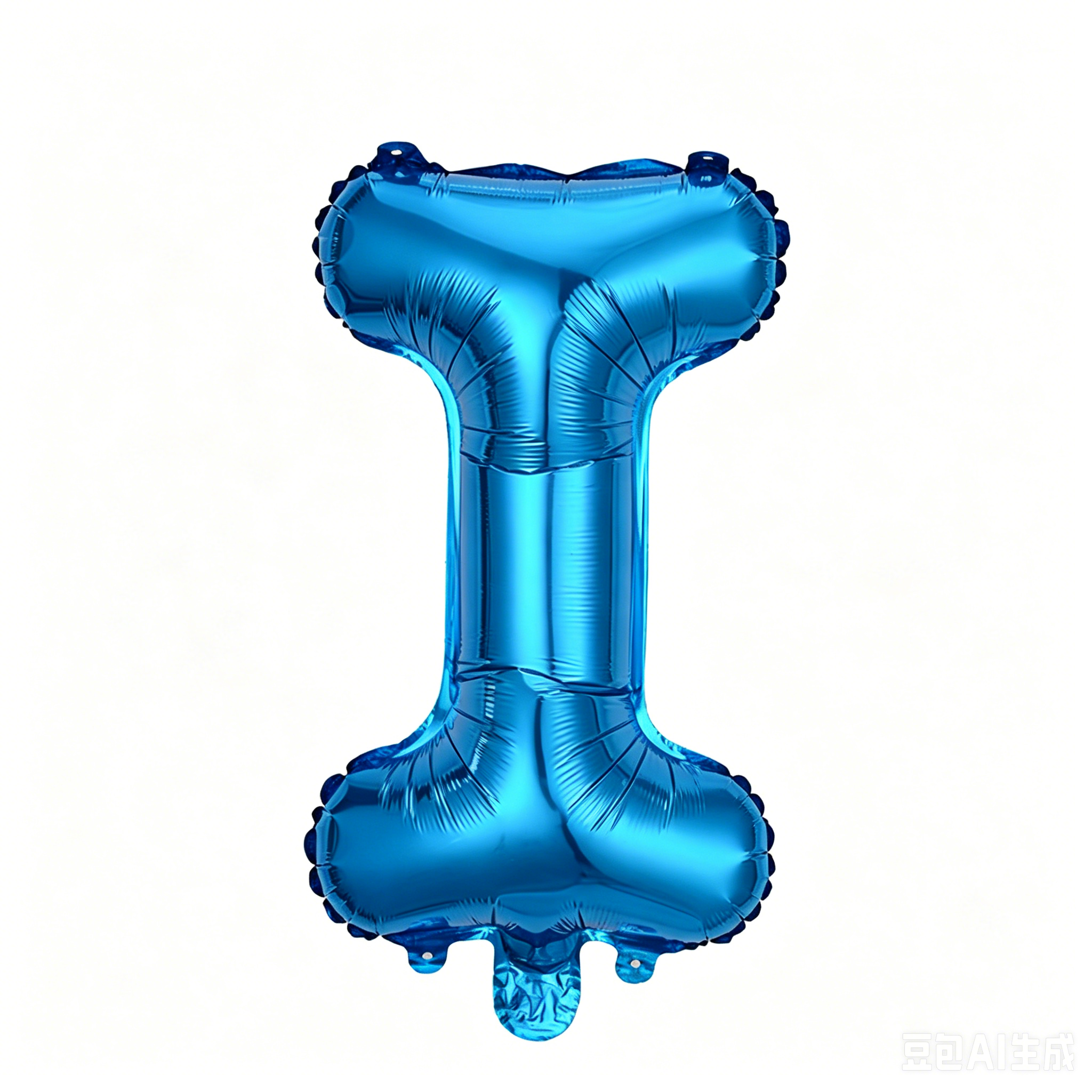 32 inch Blue Letter I Foil Balloon
