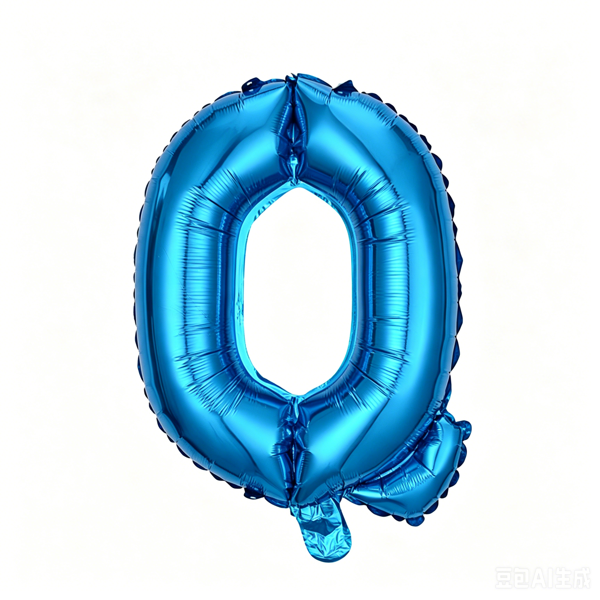 32 inch Blue Letter Q Foil Balloon