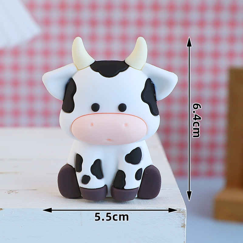 Cartoon Animal Toys for Children's Birthday Cake Decoration
