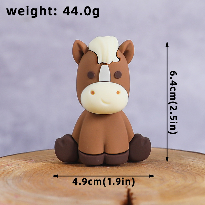 Cartoon Animal Toys for Children's Birthday Cake Decoration