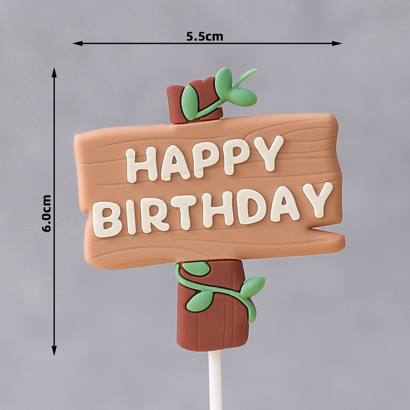 Jungle Animal Toys for Children's Birthday Cake Decoration