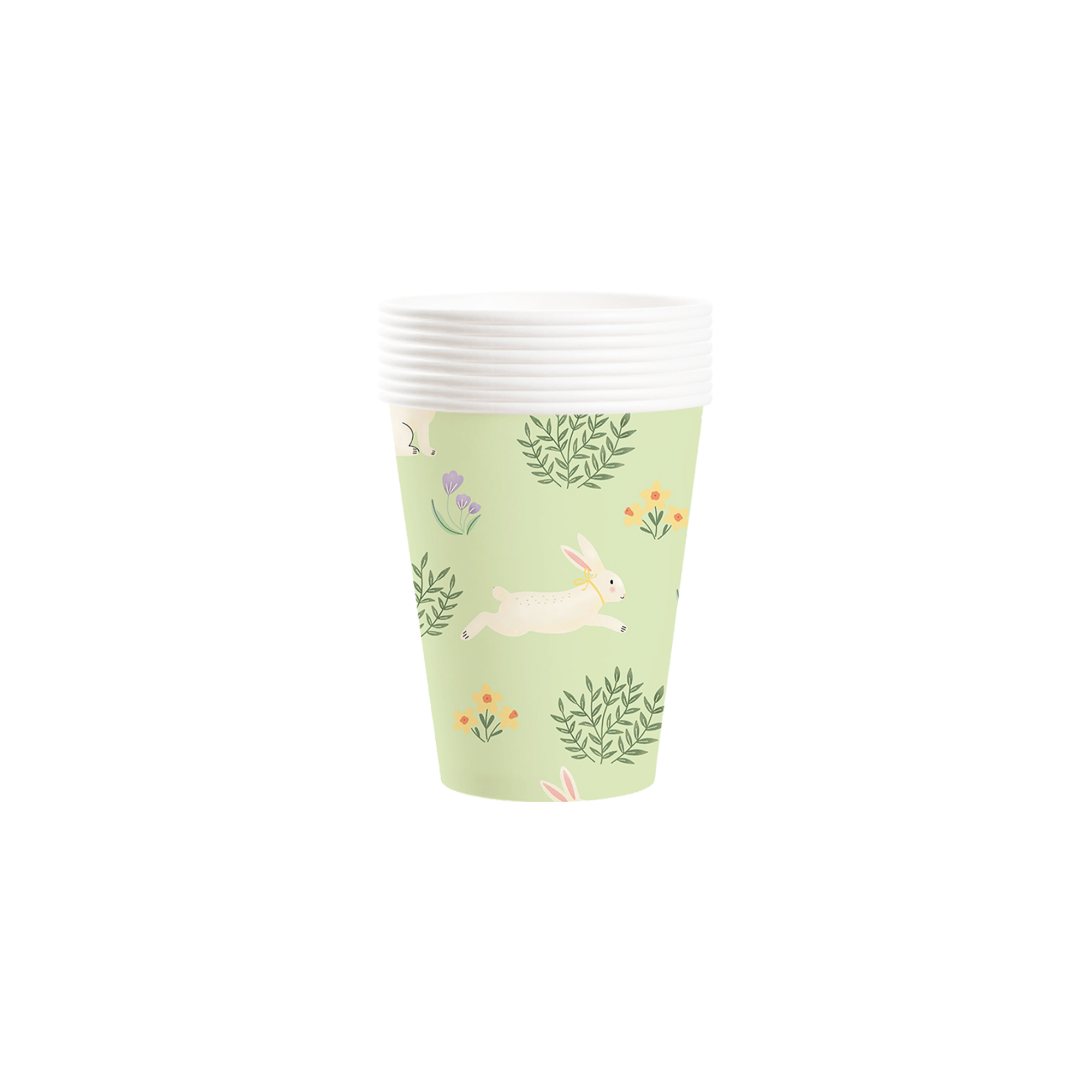 Easter Theme Light Pastel Green Paper Cup